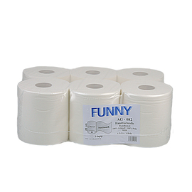 towel roll FUNNY MIDI cellulose 1 ply bright white product photo