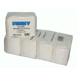 dispenser napkin Compact 1 ply white 36 x 300 pieces product photo