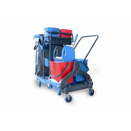 cleaning trolley 2 x 5 ltr 2 x 18 ltr | with double carriage product photo