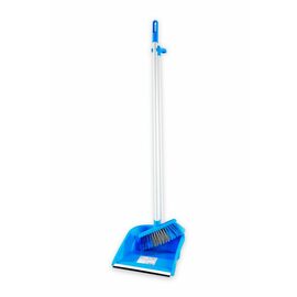 sweeping set broom|dustbin | blue H 1000 mm product photo