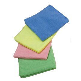 microfibre cloths polyester blue | 400 mm  x 400 mm | 20 pieces product photo