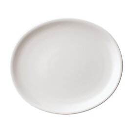 plate ROTONDO porcelain white oval  Ø 240 mm product photo