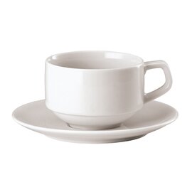 coffee cup 180 ml with saucer ROTONDO porcelain white product photo