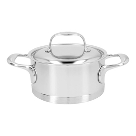 stewing pot 1.5 ltr stainless steel with lid | suitable for induction Ø 160 mm product photo
