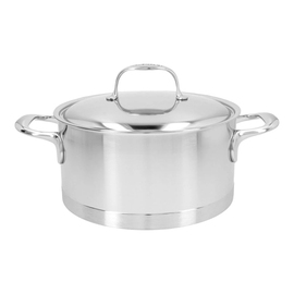 stewing pot 3.97 ltr stainless steel with lid | suitable for induction Ø 220 mm product photo