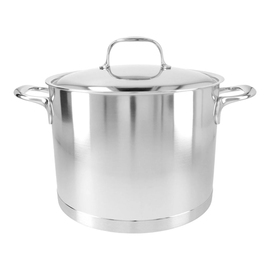 Cooking pot 8 ltr stainless steel with lid | suitable for induction Ø 240 mm product photo