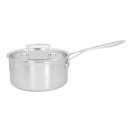 sauepan 3 ltr stainless steel with lid | suitable for induction | base Ø 185 mm product photo