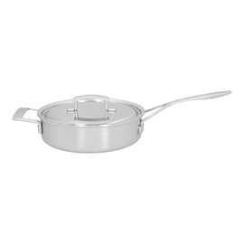 braising pan | stew pot 2.8 ltr stainless steel with lid | suitable for induction | base Ø 225 mm product photo