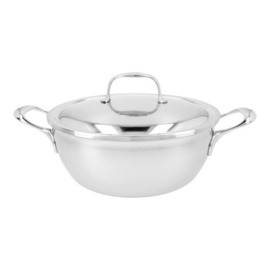 braising pan | serving pan 3.3 ltr stainless steel suitable for induction with lid base Ø 180 mm product photo