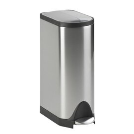 pedal bin Butterfly narrow stainless steel 30 ltr butterfly lid  • matt product photo