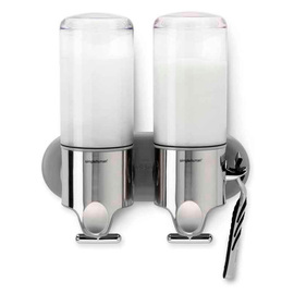 wall soap dispenser stainless steel 2 x 444 ml product photo  S