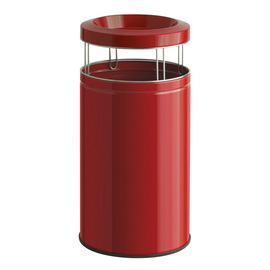 wastepaper basket with ashtray Big Ash red round product photo