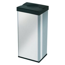 waste container Big Box 60 ltr stainless steel plastic black  L 340 mm  B 260 mm  H 750 mm product photo