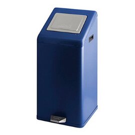 pedal bin Carro-Kick aluminium 50 ltr blue pusht top lid fireproof product photo