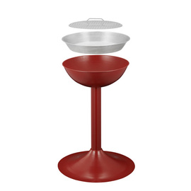 sand ashtray metal red Ø 410 mm | 500 mm H 720 mm product photo  S
