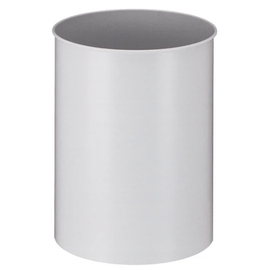 wastepaper basket metal grey round 30 ltr H 470 mm product photo