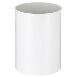 wastepaper basket metal white round 30 ltr H 470 mm product photo