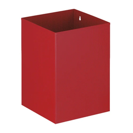 wastepaper basket 21 ltr red square H 352 mm product photo
