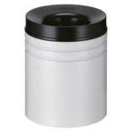 wastepaper basket 25 ltr metal black aperture fire-extinguishing Ø 300 mm  H 390 mm product photo