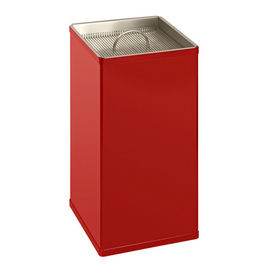 sand ashtray square aluminium red H 600 mm product photo