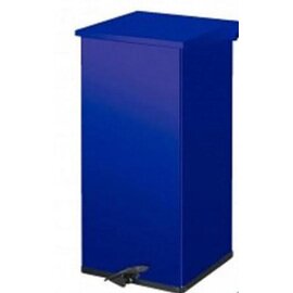 pedal bin Carro-Kick aluminium 110 ltr blue damping lid fireproof product photo