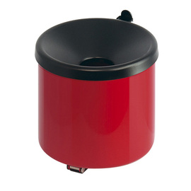 wall ashtray fire-extinguishing metal red round 2 ltr product photo