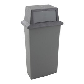 waste container Wall-Hugger 80 ltr plastic pusht top lid  L 520 mm  B 300 mm  H 984 mm product photo