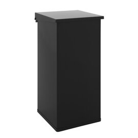 waste container CARRO-LIFT 110 ltr aluminium black lift-lid fireproof  L 360 mm  B 360 mm  H 800 mm product photo