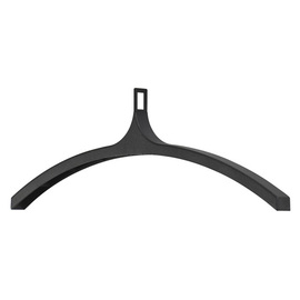 Coat hanger for wardrobe systems, plastic, black product photo