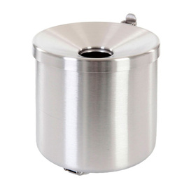 wall ashtray fire-extinguishing metal stainless steel coloured round 2 ltr product photo