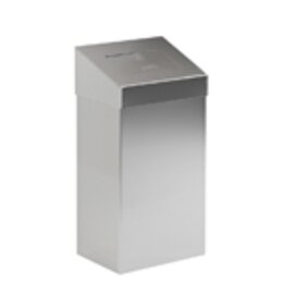waste container 18 ltr stainless steel pusht top lid matt  L 277 mm  B 170 mm  H 500 mm product photo