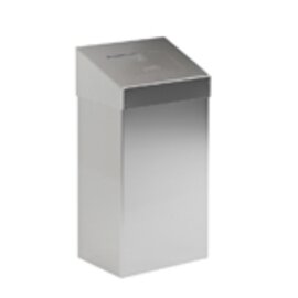 waste container 18 ltr stainless steel pusht top lid matt  L 277 mm  B 170 mm  H 500 mm product photo