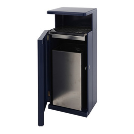 ashtray litter bin blue rectangular incl. inner bin product photo  S