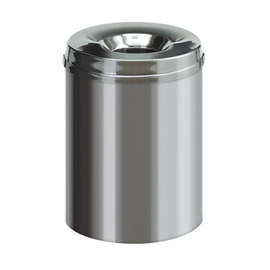 wastepaper basket fire-extinguishing 15 ltr stainless steel H 360 mm product photo