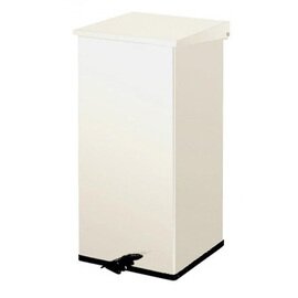 pedal bin Carro-Kick aluminium 55 ltr ivory white damping lid fireproof product photo