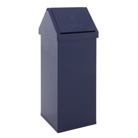 waste container Carro-Swing 110 ltr aluminium blue swing lid fireproof  L 360 mm  B 360 mm  H 1000 mm product photo