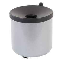 wall ashtray fire-extinguishing metal grey round 2 ltr product photo