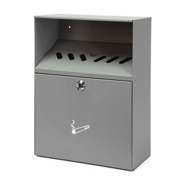 wall ashtray steel grey fire-resistent product photo