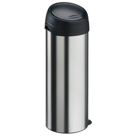 waste container 40 ltr metal stainless steel look touch lid Ø 320 mm  H 730 mm product photo