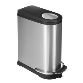 pedal bin VIVA RECYCLING BIN, EKO narrow stainless steel 36 ltr damping lid  • matt product photo