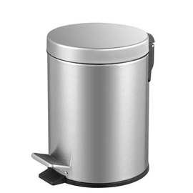 pedal bin Luxe Classic 5 ltr stainless steel matt round Ø 205 mm H 290 mm incl. inner bin product photo