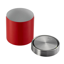 table bin 1.5 ltr with swing lid Fandy stainless steel red Ø 121 mm product photo  S