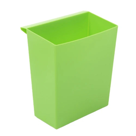 Green PP insert container for rectangular conical wastepaper basket, 21 + 27 liters product photo