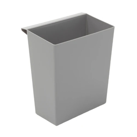 Gray PP insert container for rectangular conical wastepaper basket, 21 + 27 liters product photo