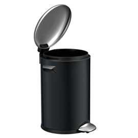 pedal bin Belle Deluxe 3 ltr black round Ø 167 mm H 262 mm incl. inner bin product photo  S