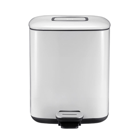 pedal bin Regent 6 ltr square steel white incl. inner bin product photo