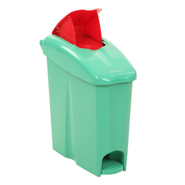 sanitary pedal bin Binny 17 | 17 ltr plastic green product photo  S