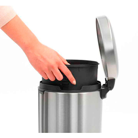 pedal bin NewIcon 5 ltr stainless steel matt fingerprint proof product photo  S