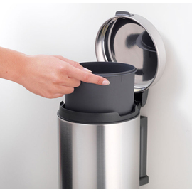 wall bin NewIcon 3 ltr stainless steel matt product photo  S