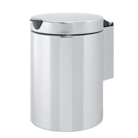 wall bin 3 ltr stainless steel touch lid shiny Ø 170 mm  H 250 mm product photo